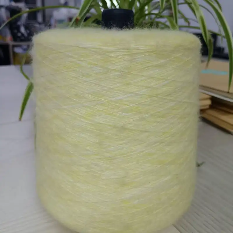 China Yarn for Ladies Vest (Sweater),Men’s Vest (Sweater),Open Cardigan (Sweater),Full-Zipper Cardigan (Sweater),Half-Zipper Cardigan (Sweater),Shirt Long Sleeve Button (Sweater) Mossy Yarn Fancy Yarn Polyester Acrylic Wool Spandex yellow color buy from China wholesaler bulk order at wholesale price free worldwide shipping Alibaba