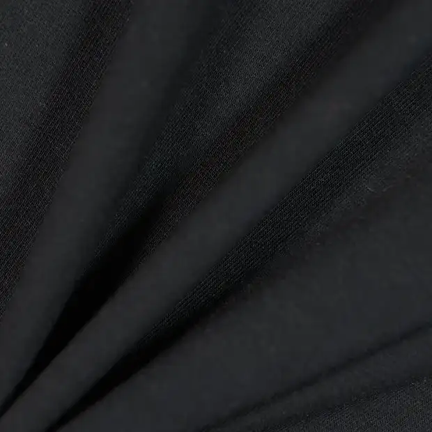 China Fabric for Pants,Jackets,Hoodie,Sweatshirt French Terry Knit Fabric Viscose Elastane (LYCRA®) black color buy from China wholesaler bulk order at wholesale price free worldwide shipping Alibaba