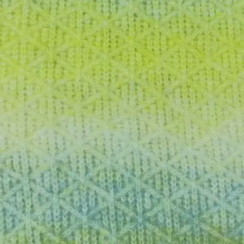 China Yarn for Knitted Leggings (Sweater),Tie-Front Cardigan (Sweater),Tie-Front Vest (Sweater) Mossy Yarn Fancy Yarn Alpaca Wool Acrylic Nylon Elastane blue+green color buy from China wholesaler bulk order at wholesale price free worldwide shipping Alibaba