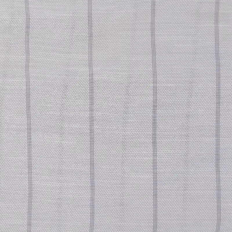 China Fabric for Shirt,Skirt,Backless Beach Dress Yarn Dyed Stripe Woven Blended Fabric Tencel Nylon Cupro Fiber grey color buy from China wholesaler bulk order at wholesale price free worldwide shipping Alibaba