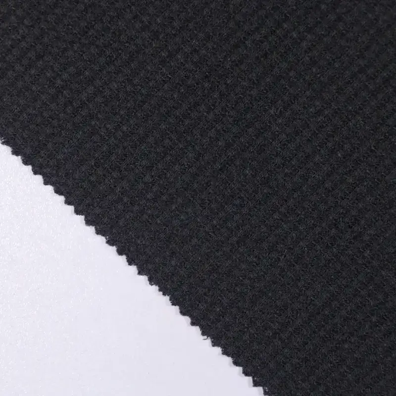 China Fabric for T-Shirt,Polo Shirt Waffle Knit Fabric Polyester Spandex black color buy from China wholesaler bulk order at wholesale price free worldwide shipping Alibaba