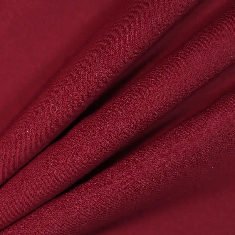 China Fabric for Shirt,Backless Beach Dress,Tank Midi Dress Poplin Woven Blended Fabric Polyester Lyocell Linen black red color buy from China wholesaler bulk order at wholesale price free worldwide shipping Alibaba