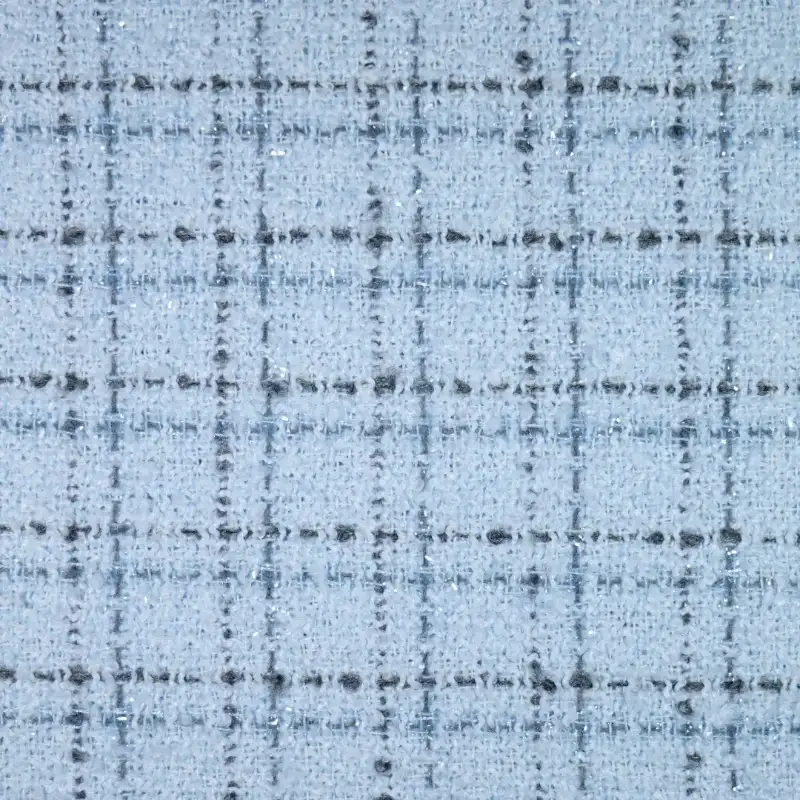 China Fabric for Jackets,Blazer,Overcoat,Suit Chanel-Style Fabric Woolen Polyester Wool Blue color buy from China wholesaler bulk order at wholesale price free worldwide shipping Alibaba