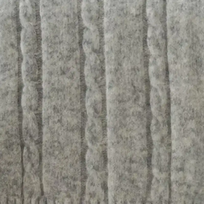 China Yarn for Open Cardigan (Sweater),Full-Zipper Cardigan (Sweater),Half-Zipper Cardigan (Sweater),Knitted Trousers (Sweater) Mossy Yarn Fancy Yarn Cotton Recycled Polyester Wool Spandex Grey color buy from China wholesaler bulk order at wholesale price free worldwide shipping Alibaba