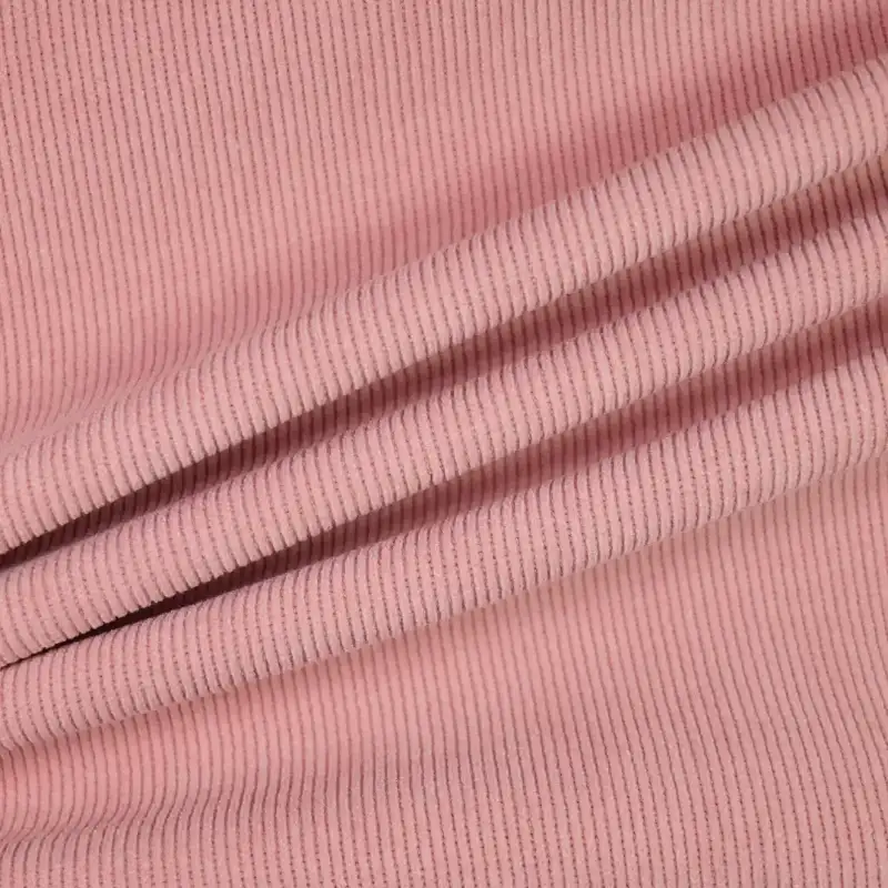 China Fabric for Pants,Jackets,Hoodie,Over Shirt knitted Corduroy Knit Fabric Polyester Spandex Pink color buy from China wholesaler bulk order at wholesale price free worldwide shipping Alibaba