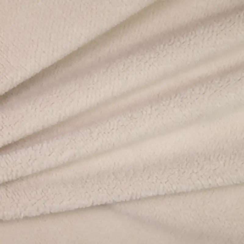 China Fabric for Hoodie,Loungewear,Sweatshirt Polar Fleece Knit Fabric Polyester cream-coloured color buy from China wholesaler bulk order at wholesale price free worldwide shipping Alibaba
