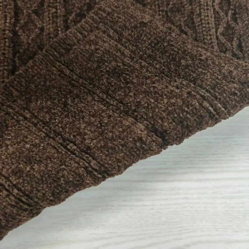 China Yarn for Open Cardigan (Sweater),Full-Zipper Cardigan (Sweater),Half-Zipper Cardigan (Sweater) Shiny Chenille Fancy Yarn Acrylic Rayon Nylon Spandex brown color buy from China wholesaler bulk order at wholesale price free worldwide shipping Alibaba