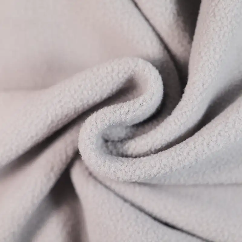 China Fabric for Hoodie,Light Jacket Polar Fleece Knit Fabric Polyester grey color buy from China wholesaler bulk order at wholesale price free worldwide shipping Alibaba