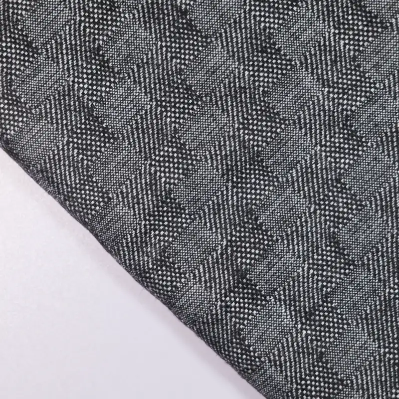 China Fabric for Jackets,Overcoat Woolen Jacquard Woolen Polyester Wool Spandex grey color buy from China wholesaler bulk order at wholesale price free worldwide shipping Alibaba