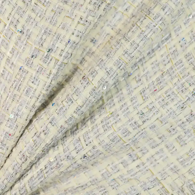 China Fabric for Jackets,Skirt Chanel-Style Fabric Woolen Polyester Cotton Linen greey color buy from China wholesaler bulk order at wholesale price free worldwide shipping Alibaba