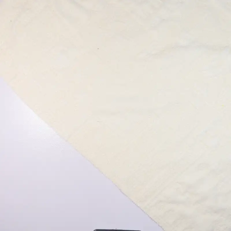 China Fabric for Jackets,Skirt,Trench Coat Jacquard Woven Blended Fabric PET Rayon Nylon Metallic Gold white color buy from China wholesaler bulk order at wholesale price free worldwide shipping Alibaba