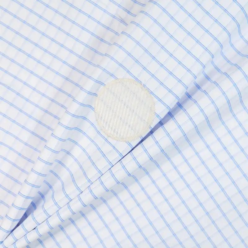 China Fabric for Shirt,Skirt,Backless Beach Dress,Strap Midi Dress Yarn Dyed Check Woven Blended Fabric Polyester Cotton blue color buy from China wholesaler bulk order at wholesale price free worldwide shipping Alibaba