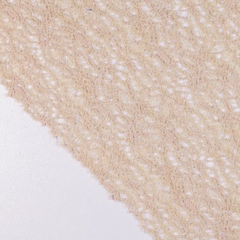 China Fabric for Skirt,Backless Beach Dress Mesh Knit Fabric Polyester Cotton Spandex coffee color buy from China wholesaler bulk order at wholesale price free worldwide shipping Alibaba