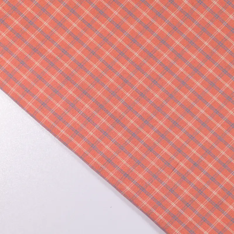 China Fabric for Shirt,Skirt,Backless Beach Dress Yarn Dyed Check Natural Woven Fabric Cotton RED color buy from China wholesaler bulk order at wholesale price free worldwide shipping Alibaba