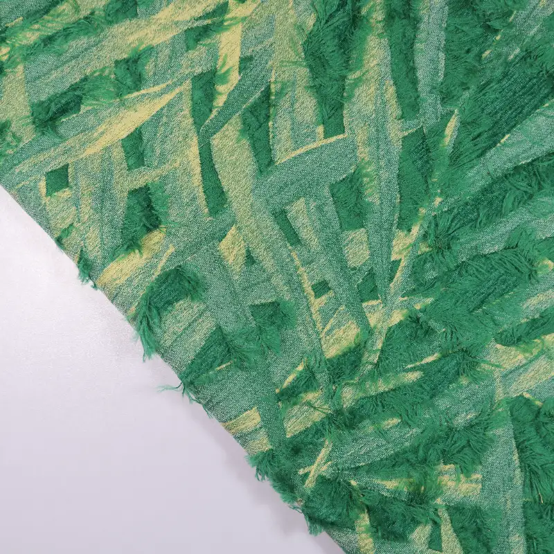 China Fabric for Shirt,Jackets,Skirt Jacquard Woven Blended Fabric Acrylic Chenille Wool Polyester Silk GREEN 6 color buy from China wholesaler bulk order at wholesale price free worldwide shipping Alibaba