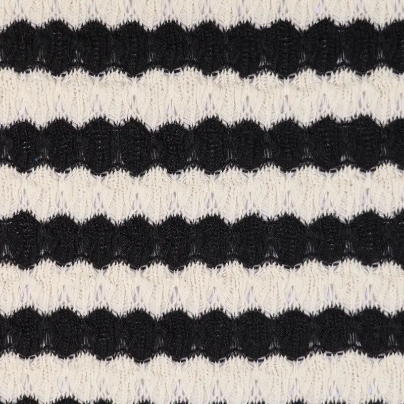 China Fabric for T-Shirt,Loungewear Jacquard Knit Fabric Cotton Polyester black&white color buy from China wholesaler bulk order at wholesale price free worldwide shipping Alibaba