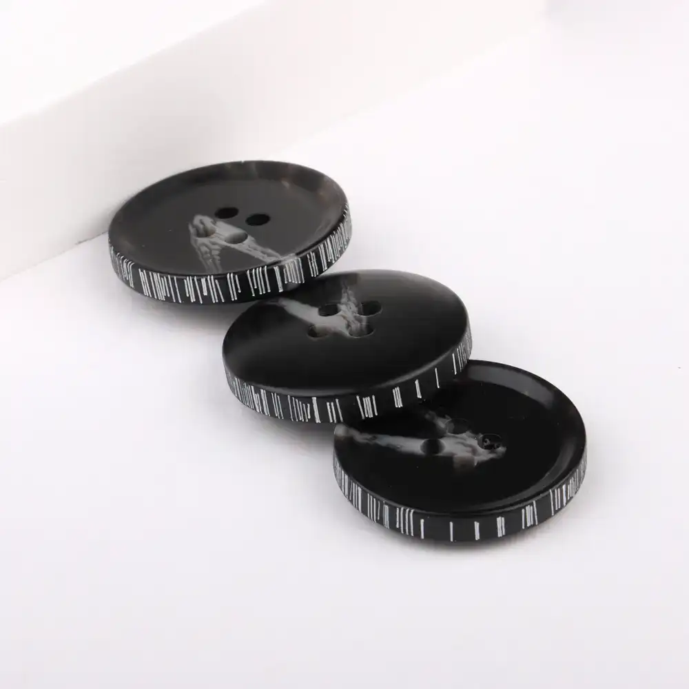 Black 4 holes Resin Button for Overcoat buy garments accessories in bulk from China wholesaler at wholesale price free worldwide shipping Alibaba