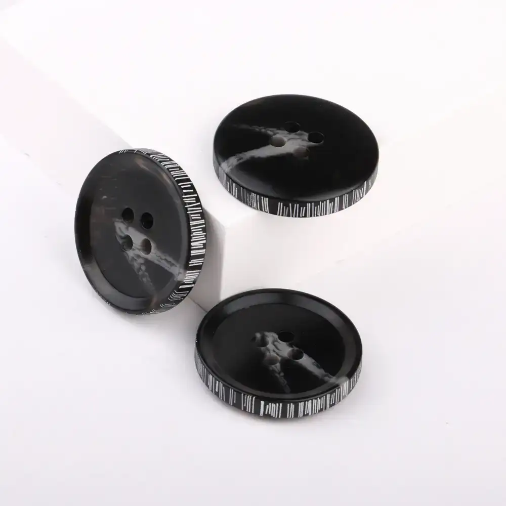 Black 4 holes Resin Button for Overcoat buy garments accessories in bulk from China wholesaler at wholesale price free worldwide shipping Alibaba