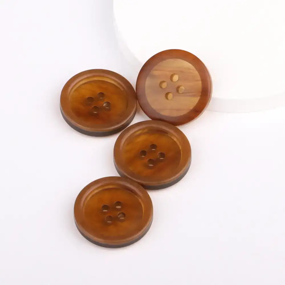 Brown 4 holes Resin Button for Overcoat buy garments accessories in bulk from China wholesaler at wholesale price free worldwide shipping Alibaba