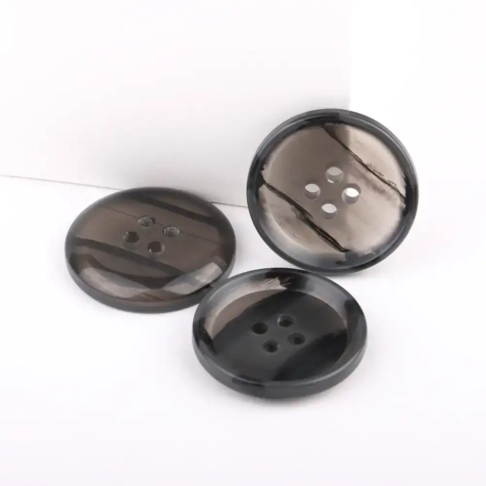 Black 4 holes Resin Button for Overcoat buy garments accessories in bulk from China wholesaler at wholesale price free worldwide shipping Alibaba
