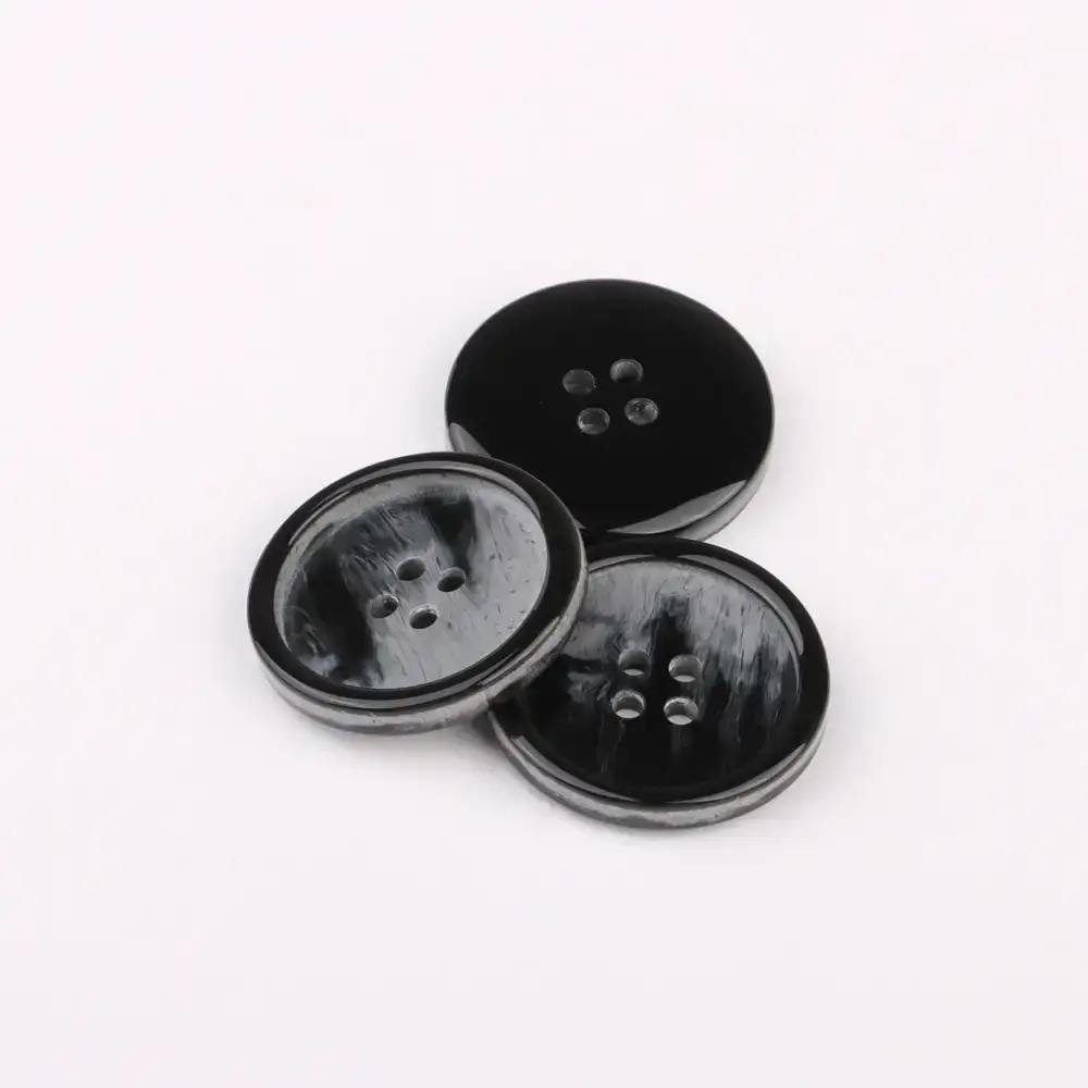 Black 4 holes Resin Button for Overcoat buy garments accessories in bulk from China wholesaler at wholesale price free worldwide shipping Alibaba