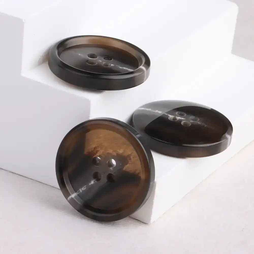 Brown 4 holes Resin Button for Overcoat buy garments accessories in bulk from China wholesaler at wholesale price free worldwide shipping Alibaba
