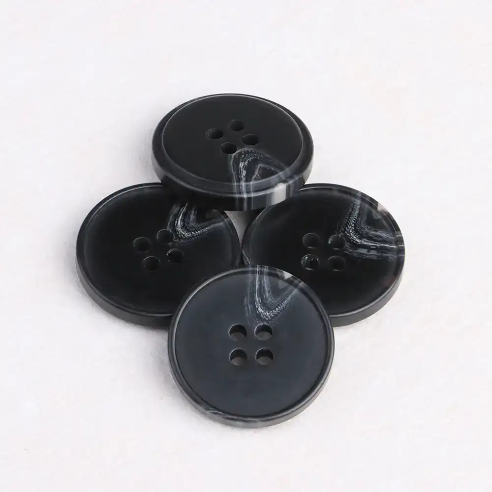 Black 4 holes Resin Button for Overcoat buy garments accessories in bulk from China wholesaler at wholesale price free worldwide shipping Alibaba