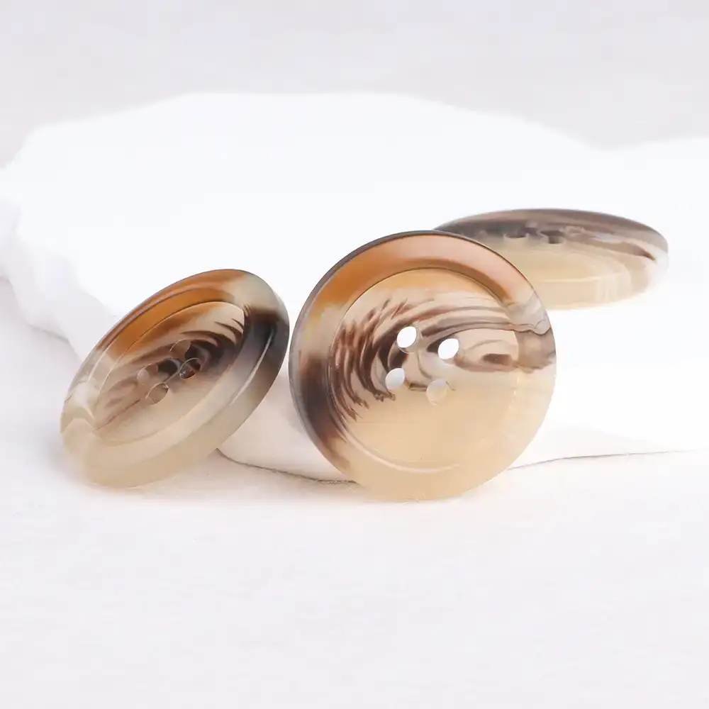 Brown 4 holes Resin Button for Overcoat buy garments accessories in bulk from China wholesaler at wholesale price free worldwide shipping Alibaba