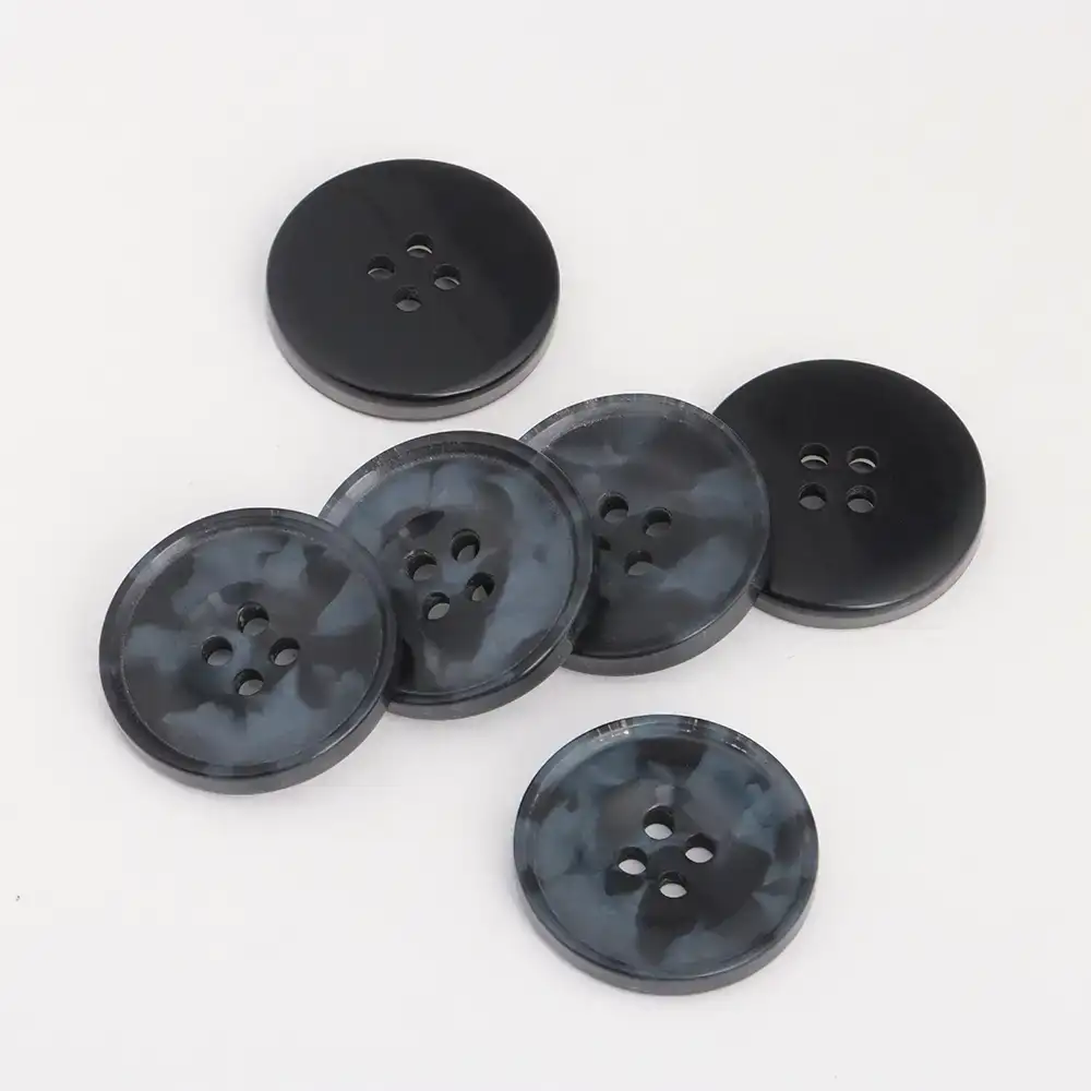 Black 4 holes Resin Button for Overcoat buy garments accessories in bulk from China wholesaler at wholesale price free worldwide shipping Alibaba