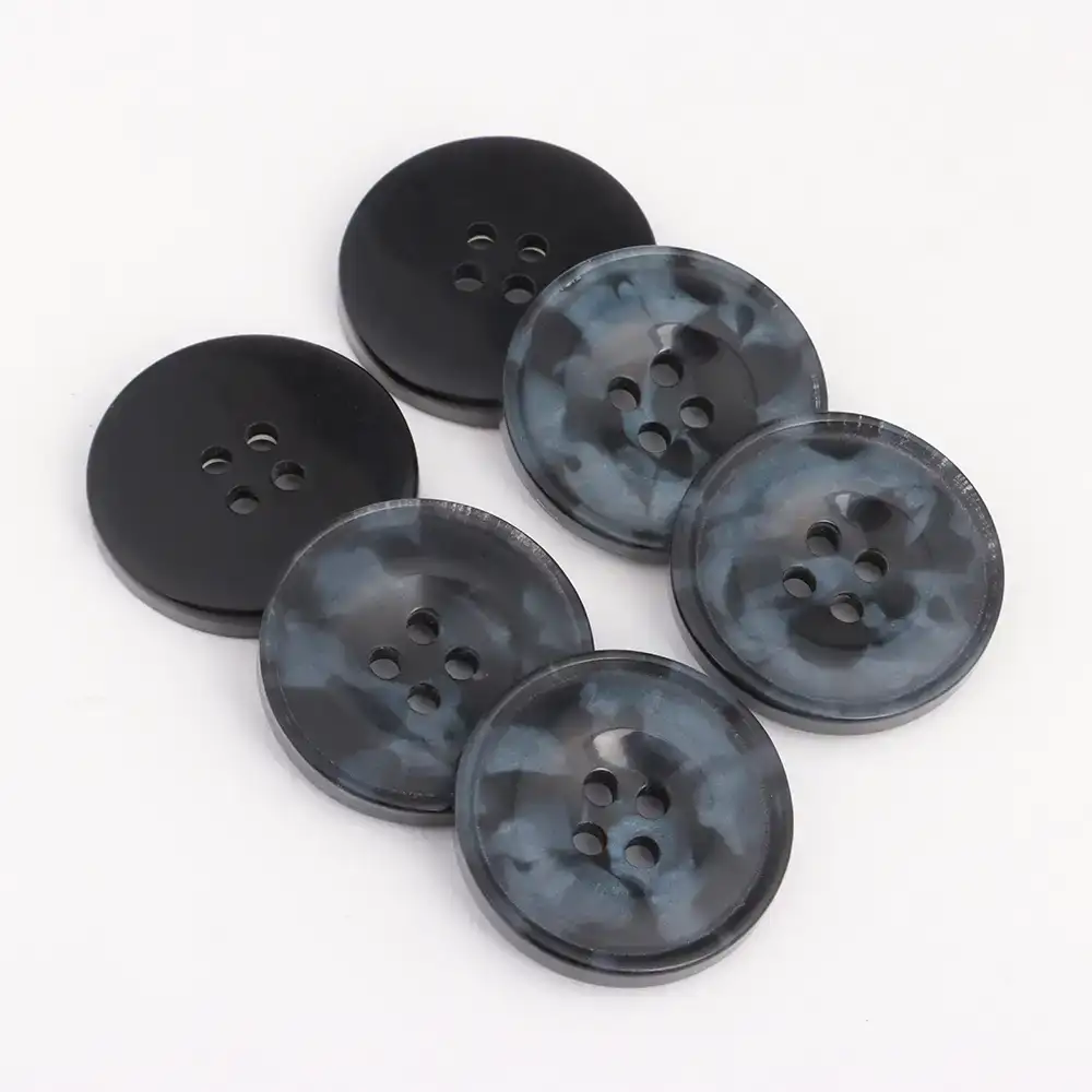 Black 4 holes Resin Button for Overcoat buy garments accessories in bulk from China wholesaler at wholesale price free worldwide shipping Alibaba