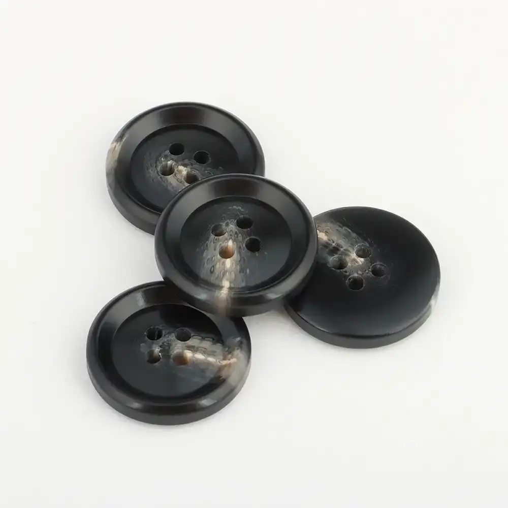 Black 4 holes Resin Button for Overcoat buy garments accessories in bulk from China wholesaler at wholesale price free worldwide shipping Alibaba