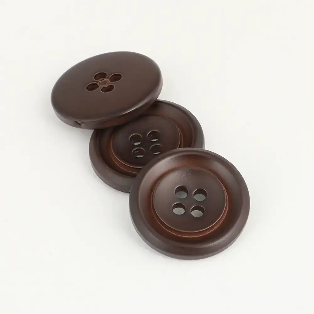 Brown 4 holes Resin Button for Overcoat buy garments accessories in bulk from China wholesaler at wholesale price free worldwide shipping Alibaba