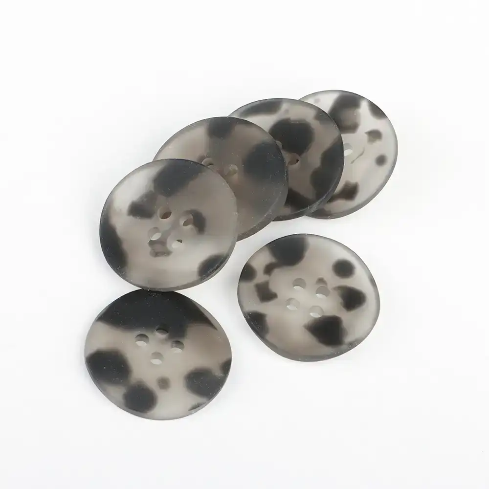 Gray 4 holes Resin Button for Overcoat buy garments accessories in bulk from China wholesaler at wholesale price free worldwide shipping Alibaba
