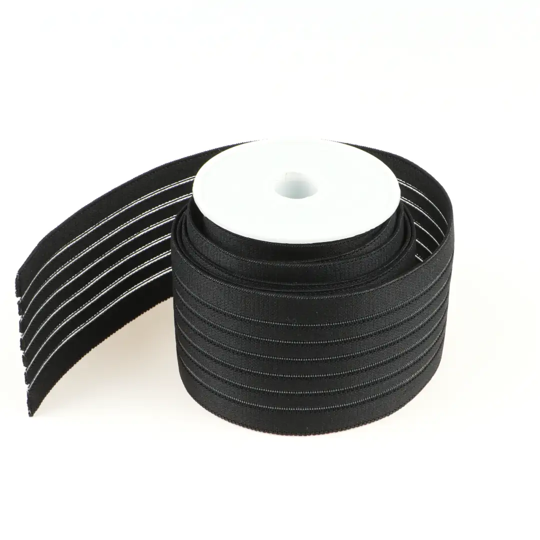 Black  Polyester Elastic / Tape for Skirt buy garments accessories in bulk from China wholesaler at wholesale price free worldwide shipping Alibaba