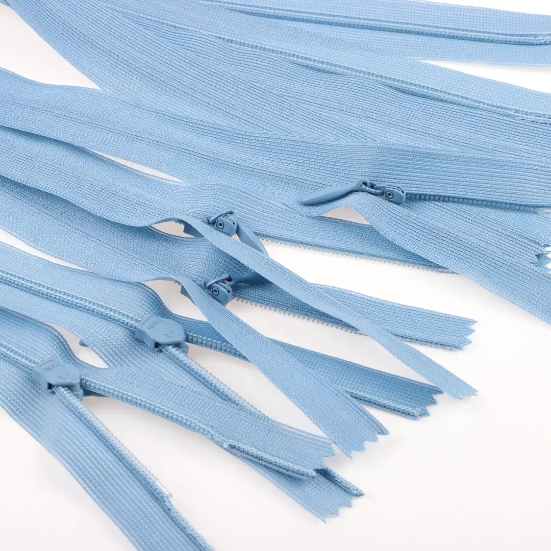 Blue Close Invisible Zippers Zipper for Yoga Clothes,Uniform buy garments accessories in bulk from China wholesaler at wholesale price free worldwide shipping Alibaba
