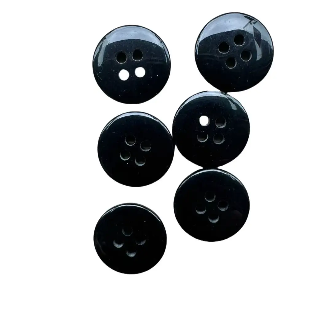 Black 4 holes Resin Button for Shirt,Pants,Denim Jacket,Suit Trouser,Jackets buy garments accessories in bulk from China wholesaler at wholesale price free worldwide shipping Alibaba
