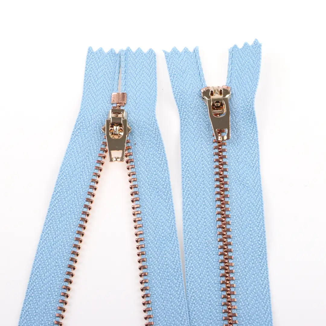 Blue Close Metal Zippers Zipper for Pants buy garments accessories in bulk from China wholesaler at wholesale price free worldwide shipping Alibaba