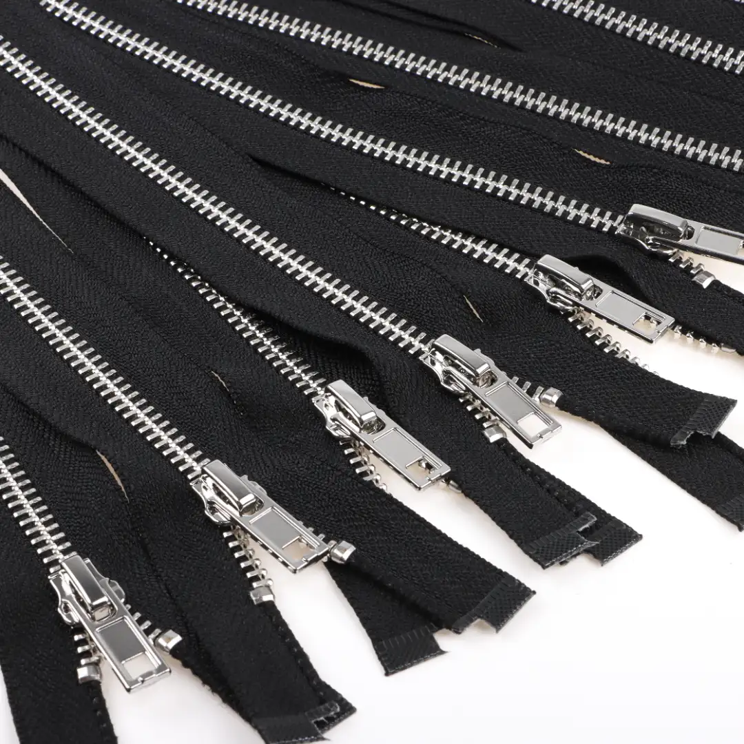 Black Open Metal Zippers Zipper for Pants buy garments accessories in bulk from China wholesaler at wholesale price free worldwide shipping Alibaba