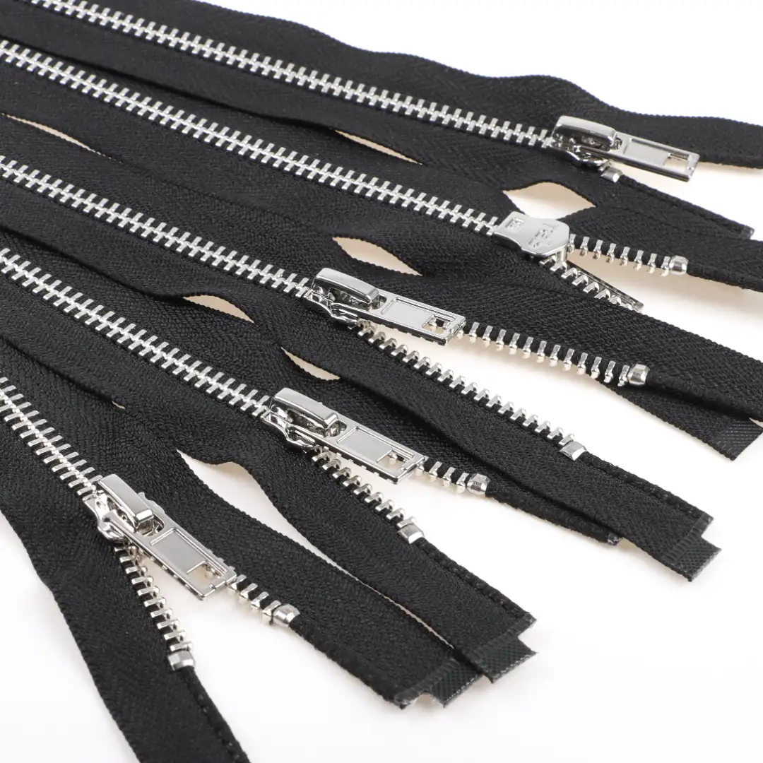 Black Open Metal Zippers Zipper for Pants buy garments accessories in bulk from China wholesaler at wholesale price free worldwide shipping Alibaba