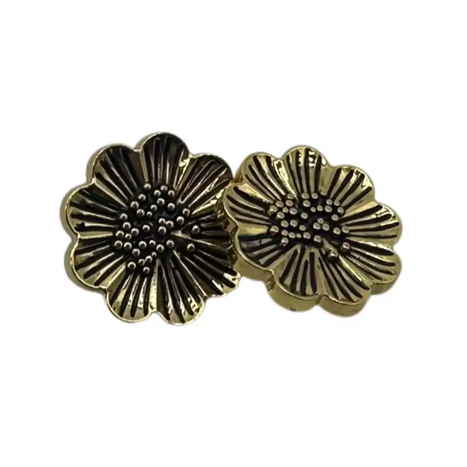 Gold 1 holes Metal Button for Jackets buy garments accessories in bulk from China wholesaler at wholesale price free worldwide shipping Alibaba