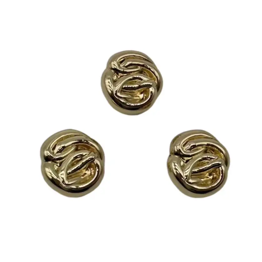 Gold 1 holes Metal Button for Jackets buy garments accessories in bulk from China wholesaler at wholesale price free worldwide shipping Alibaba