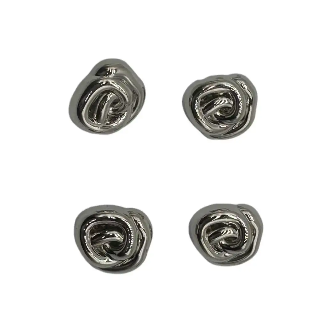 Silver 1 holes Metal Button for Jackets buy garments accessories in bulk from China wholesaler at wholesale price free worldwide shipping Alibaba