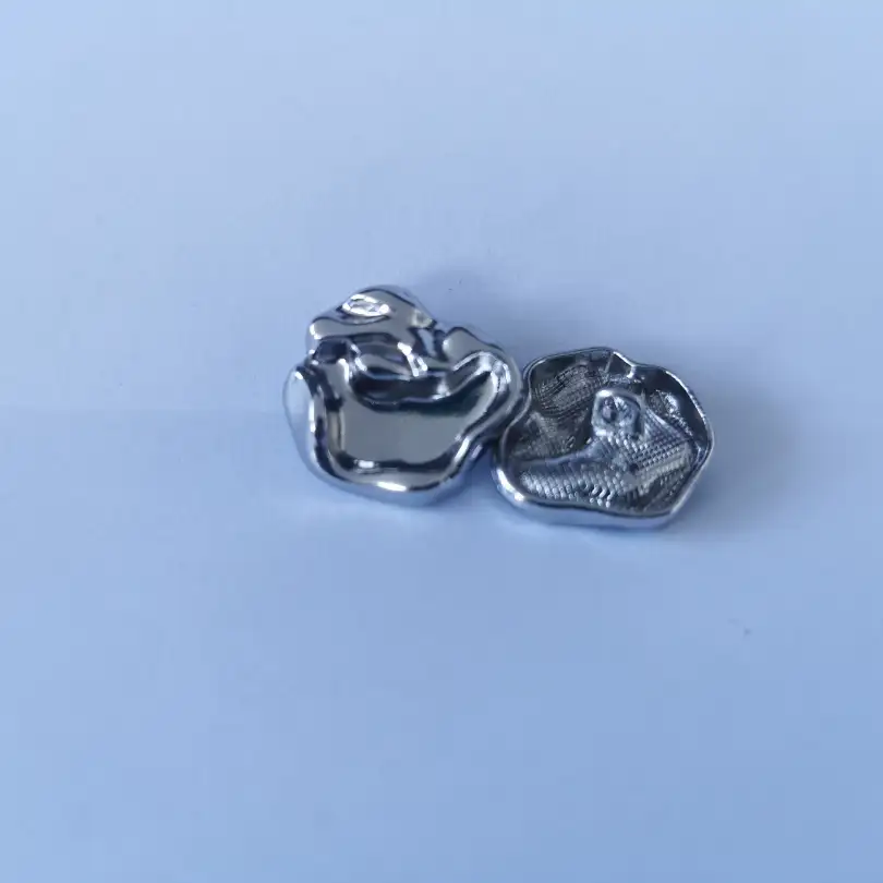 Silver-white 1 holes Metal Button for Blazer buy garments accessories in bulk from China wholesaler at wholesale price free worldwide shipping Alibaba