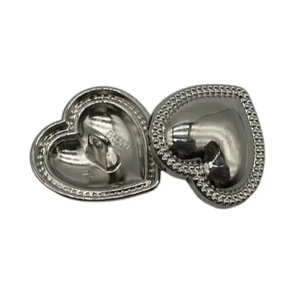 Silver 1 holes Metal Button for Jackets buy garments accessories in bulk from China wholesaler at wholesale price free worldwide shipping Alibaba