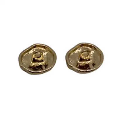 Gold 1 holes Metal Button for Jackets buy garments accessories in bulk from China wholesaler at wholesale price free worldwide shipping Alibaba