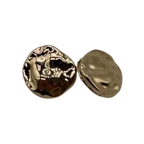 Gold 1 holes Metal Button for Jackets buy garments accessories in bulk from China wholesaler at wholesale price free worldwide shipping Alibaba
