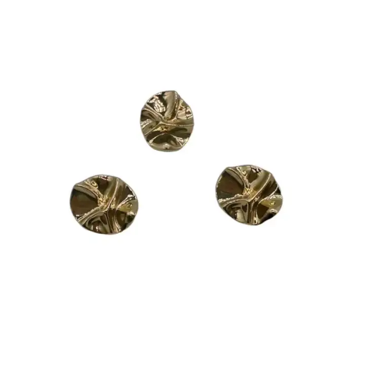Gold 1 holes Metal Button for Jackets buy garments accessories in bulk from China wholesaler at wholesale price free worldwide shipping Alibaba