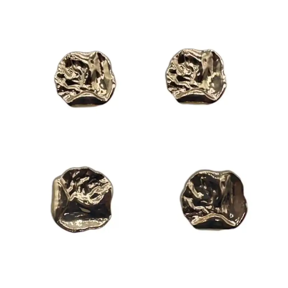 Gold 1 holes Metal Button for Jackets buy garments accessories in bulk from China wholesaler at wholesale price free worldwide shipping Alibaba