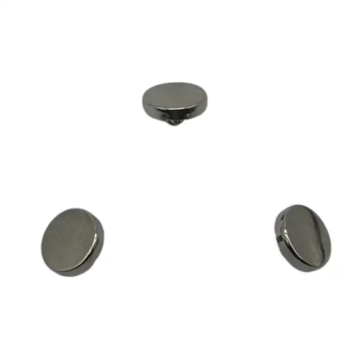 Silver 1 holes Metal Button for Jackets buy garments accessories in bulk from China wholesaler at wholesale price free worldwide shipping Alibaba