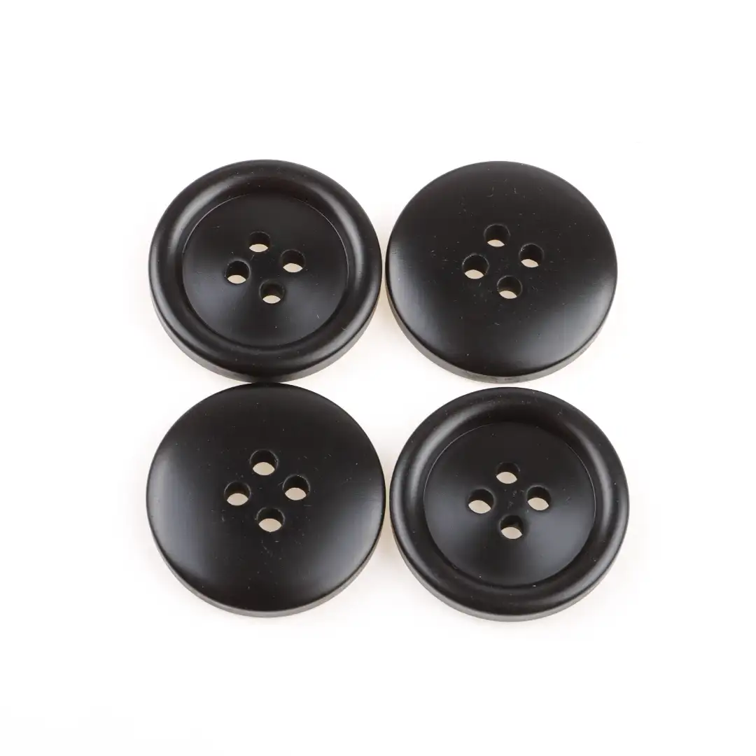Black 4 holes Resin Button for Shirt,Overcoat buy garments accessories in bulk from China wholesaler at wholesale price free worldwide shipping Alibaba